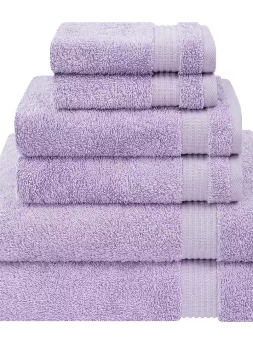 Luxury Lilac Bath Towel Set - Unbranded